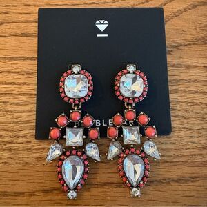BaubleBar | Aztec Drop Statement Earrings | 2.5” Length